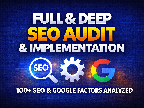 full deep SEO audit and implement on page technical SEO fixes