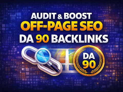 off page SEO audit and build DA 90 manual backlinks