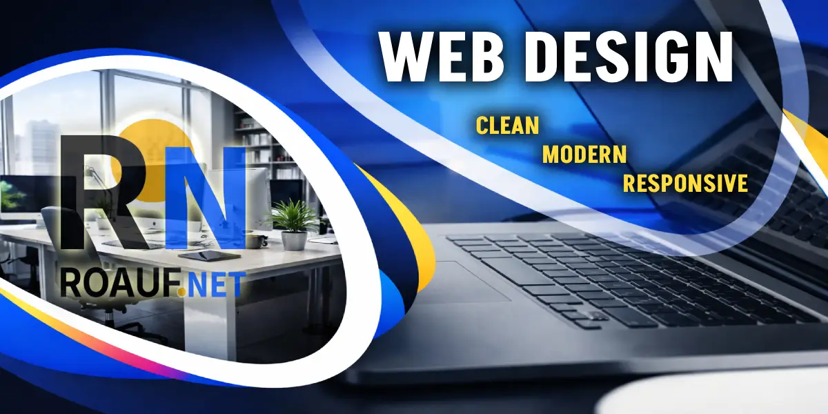 Professional responsive business website design preview by Roauf Net